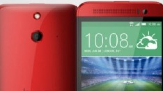 nuovo htc one e8 in plastica rossa