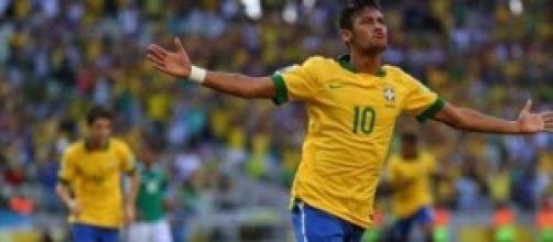Neymar forte attaccante del Brasile
