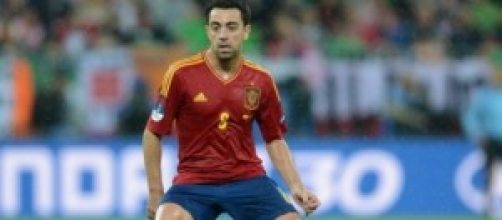 Xavi, centrocampista della Spagna