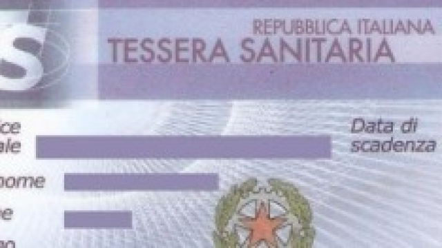 Immagine di una tessera sanitaria