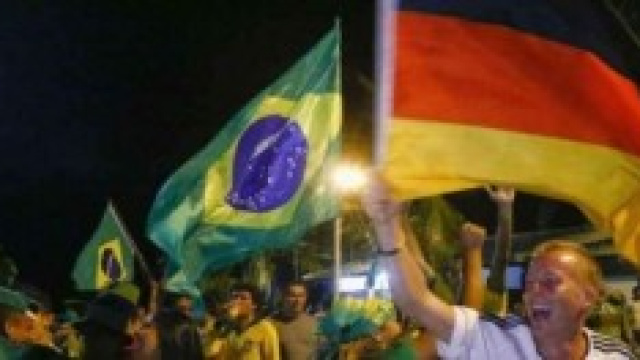 Tifosi Germania e Brasile