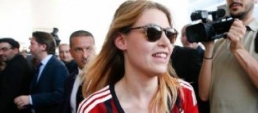 Barbara Berlusconi alla presentazione del Milan