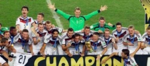 Germany celebrate winning World Cup