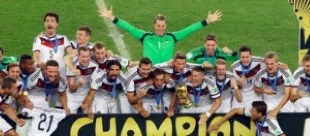 Germany celebrate winning World Cup Germany celebrate winning World Cup