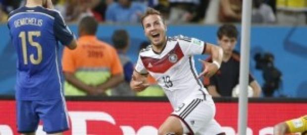 Mario Gotze autor del único gol de la final Mario Gotze autor del único gol de la final