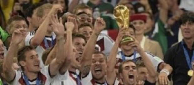 Los Alemanes levantan la Copa del Mundial Los Alemanes levantan la Copa del Mundial