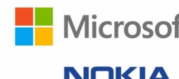 I loghi di Microsoft e Nokia I loghi di Microsoft e Nokia