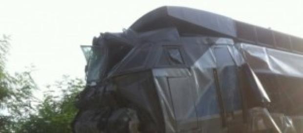 Le TGV accidenté jeudi 17 juillet. Le TGV accidenté jeudi 17 juillet.