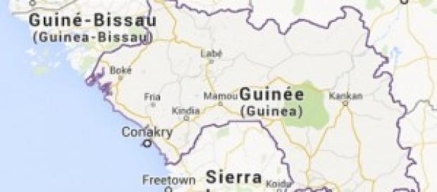 une carte de la République de Guinée une carte de la République de Guinée