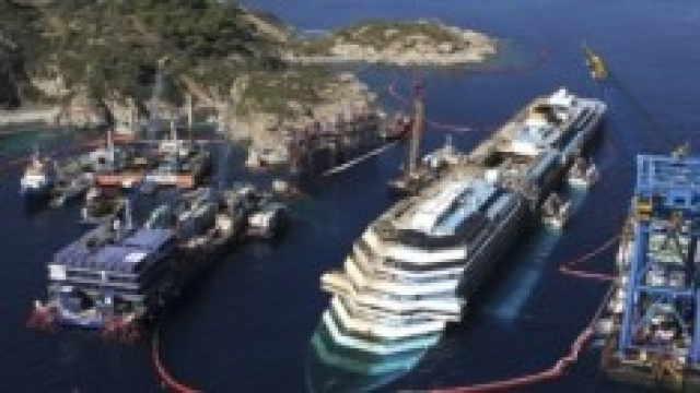 Costa Concordia all'isola del Giglio 