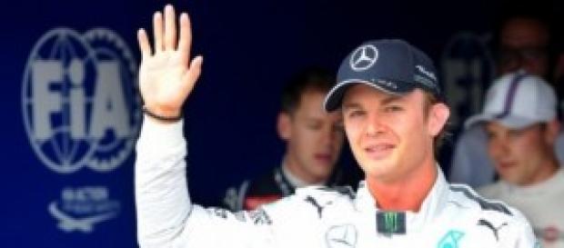Rosberg tras conseguir la pole position Rosberg tras conseguir la pole position