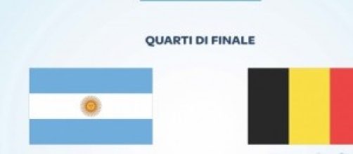 Quarti di finale, Argentina-Belgio: Sabato alle 18