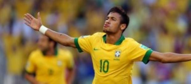 Neymar, jugador estrella de la selección de Brasil Neymar, jugador estrella de la selección de Brasil