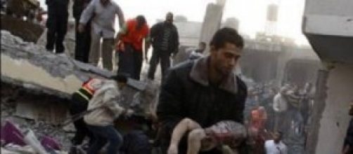 Bambini vittime dei bombardamenti su Gaza