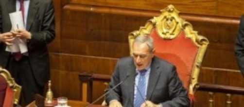 il presidente del senato : Pietro Grasso.