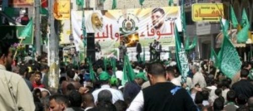 Una manifestazione pro Hamas in Palestina