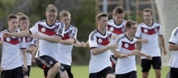 Germania in allenamento, sfiderà il Brasile Germania in allenamento, sfiderà il Brasile