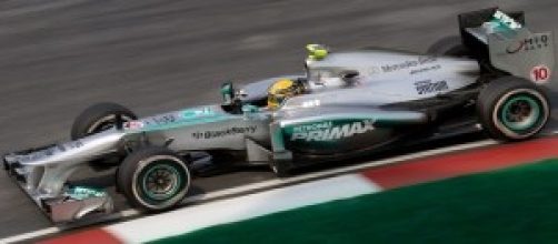 Lewis Hamilton su Mercedes 