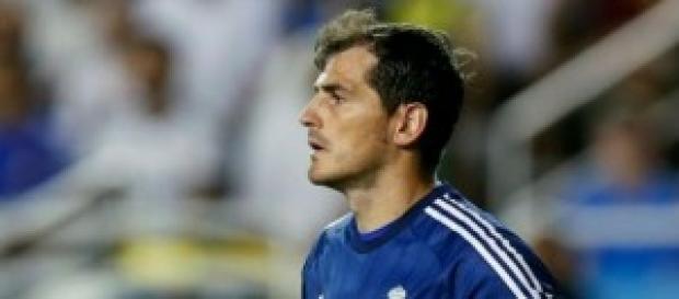 Iker en el partido contra la Roma Iker en el partido contra la Roma