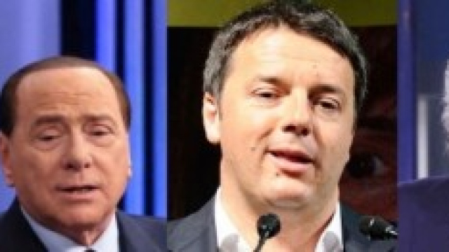 Sondaggi: Renzi, Grillo e Berlusconi