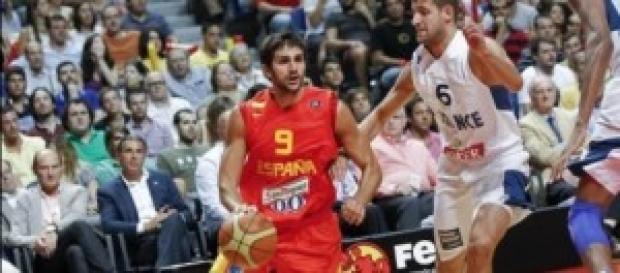 Ricky Rubio jugando en un partido pasado. Ricky Rubio jugando en un partido pasado.