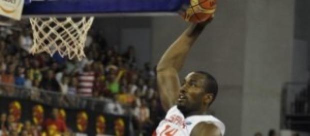 Serge Ibaka en el partido de ayer Serge Ibaka en el partido de ayer