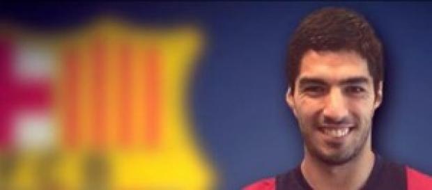 Luis Suárez con la camiseta del Barcelona Luis Suárez con la camiseta del Barcelona