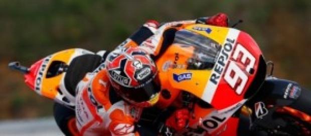 Marc Márquez en los entrenamiento de hoy Marc Márquez en los entrenamiento de hoy