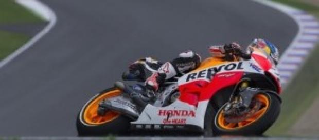 Dani Pedrosa durante la carrera de hoy Dani Pedrosa durante la carrera de hoy