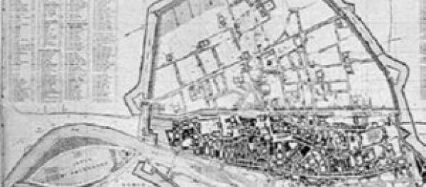 Ferrara, pianta della città rinascimentale Ferrara, pianta della città rinascimentale