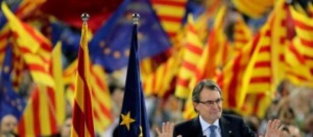 Artur Mas en un mitin de CiU Artur Mas en un mitin de CiU