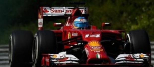 Alonso en el circuito de Spa Alonso en el circuito de Spa
