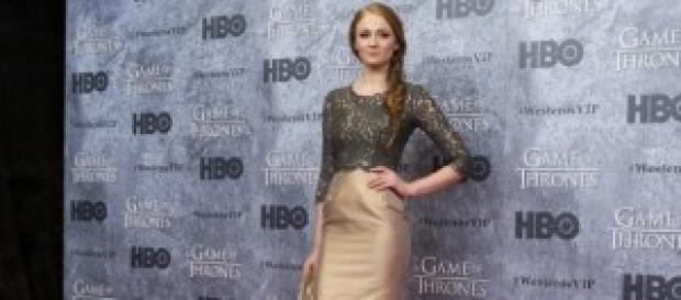 La actriz Sophie Turner en una gala. La actriz Sophie Turner en una gala.