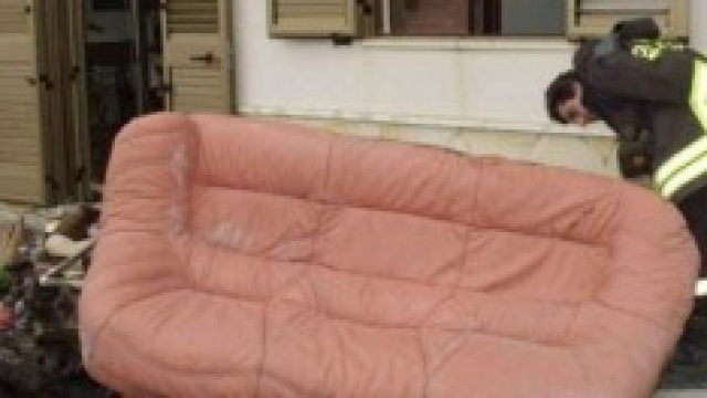 I resti dopo uno degli incendi