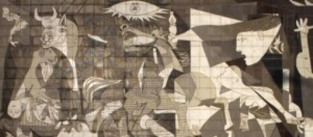 El famoso cuadro titulado "Guernica" El famoso cuadro titulado "Guernica"