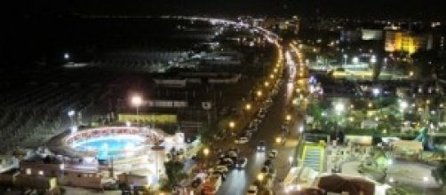 Panorama di Rimini by night