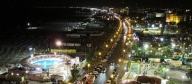 Panorama di Rimini by night Panorama di Rimini by night