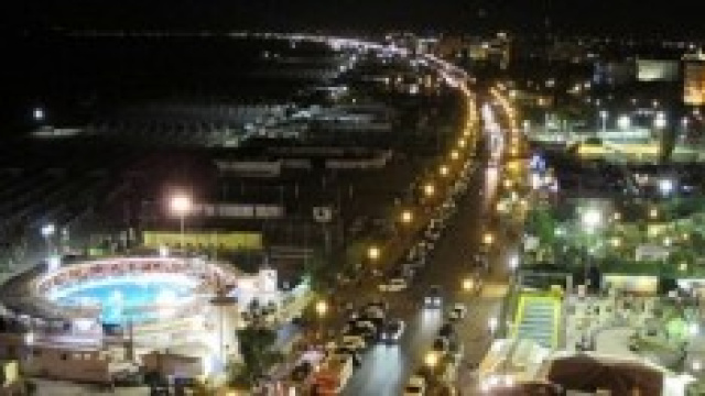 Panorama di Rimini by night