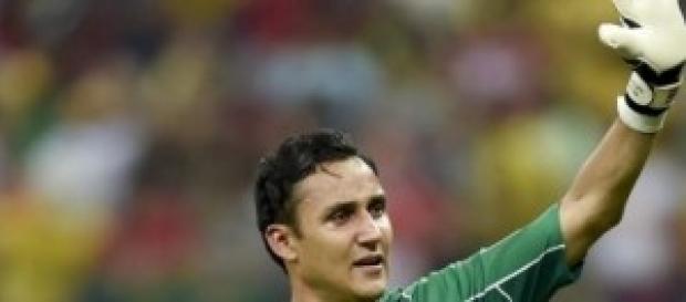 El nuevo portero del Madrid con su selección El nuevo portero del Madrid con su selección