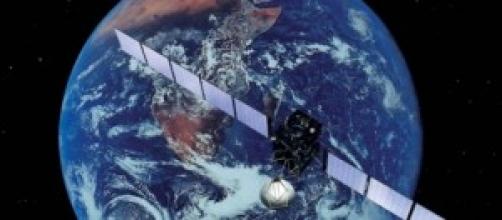 Rosetta sullo sfondo del pianeta Terra Rosetta sullo sfondo del pianeta Terra