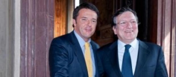 Matteo Renzi e Manuel Barroso Matteo Renzi e Manuel Barroso