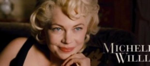 Michelle Williams nei panni di Marilyn Monroe. Michelle Williams nei panni di Marilyn Monroe.