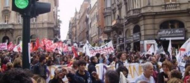 Protesta per i Quota 96 Protesta per i Quota 96