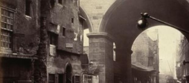 La calle de Cowgate, donde se fundó el Hibernian. La calle de Cowgate, donde se fundó el Hibernian.