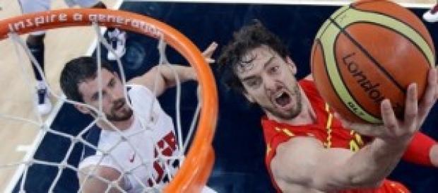 Jugada de Pau Gasol en los pasados JJOO de Londres Jugada de Pau Gasol en los pasados JJOO de Londres