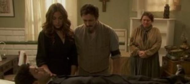 Juan vestito dalla madre per l'ultimo saluto. Juan vestito dalla madre per l'ultimo saluto.