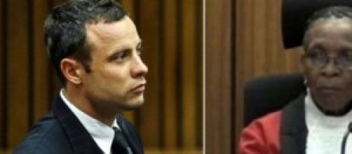 Oscar Pistorius e la giudice Thokozile Masipa 