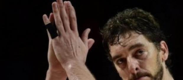 Pau Gasol apenado tras la derrota Pau Gasol apenado tras la derrota
