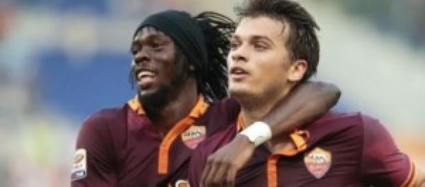 i due attaccanti Gervinho e Ljajic i due attaccanti Gervinho e Ljajic