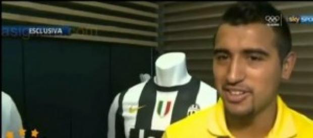 Il centrocampista della Juve Arturo Vidal Il centrocampista della Juve Arturo Vidal